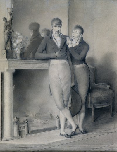 Due giovani uomini, 1803-04 da Jean Baptiste Jacques Augustin